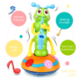 🎵 Oruga Musical con Luces y Movimiento – ¡Diversión que Brilla! 💡✨