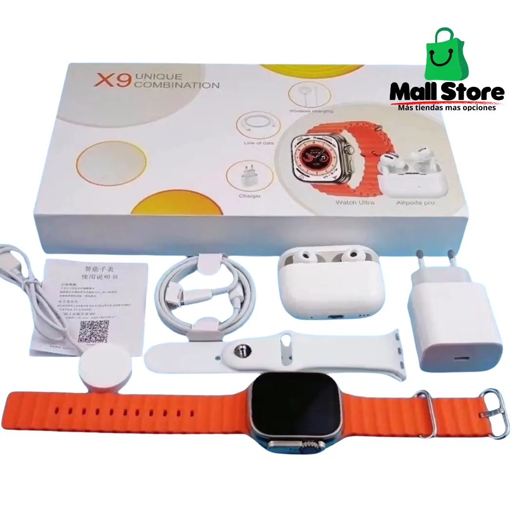 🕒 Combo Smartwatch X9 Ultra 🔥 | Llamadas + AirPods + Regalos Extra Envío Gratis + Pago Contra Entrega