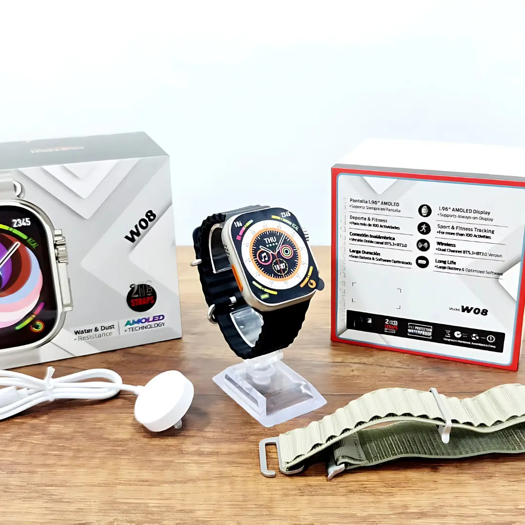 Smartwatch W08 🧠 | ¡Tu Asistente Inteligente en la Muñeca! 💬 Llamadas, Salud y Estilo⌚🔥 Envío Gratis +Pago Contra entrega