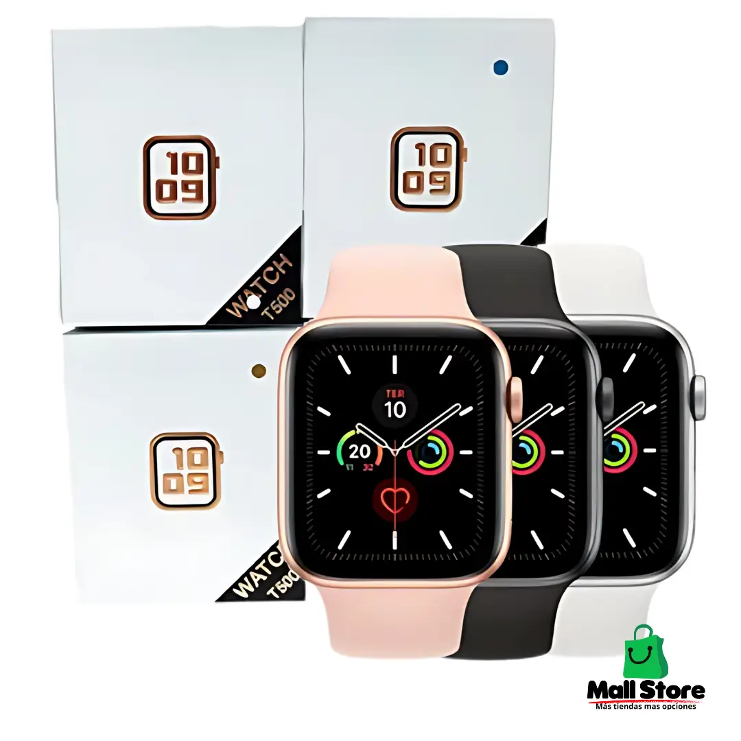 Smartwatch T500 🔥 ¡Conéctate, Llama y Controla Tu Día! ⌚ Batería de Larga Duración 🚀 Envío Gratis + Pago Contra Entrega
