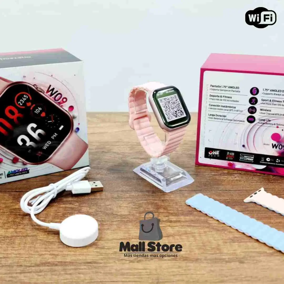 Smartwatch Mujer W09 💖 Salud 24/7 + Fitness Pro + Estilo Elegante ¡Llévalo Ya! Envío Gratis + Pago contra entrega